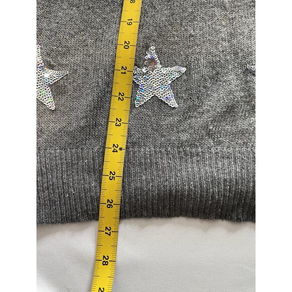 Wildfox White Label Star Gazer Gray Ombré Sequin Sweater Size S Boho Glam Indie - Picture 9 of 11